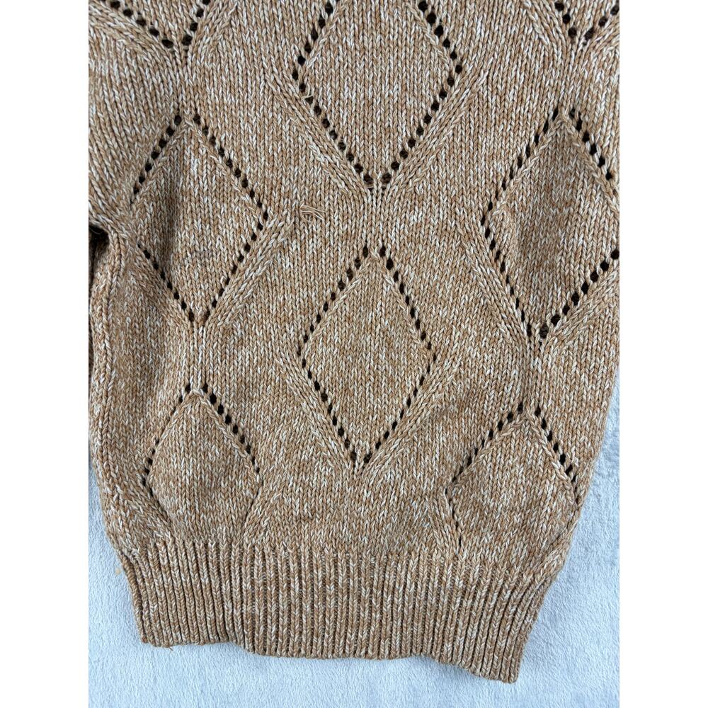 LOFT Bobble Pointelle Drop Shoulder Sweater – Camel – Size XS - Picture 8 of 8
